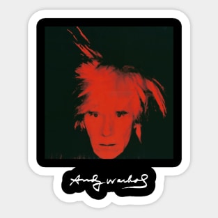 Andy Warhol Red Self-portrait Sticker